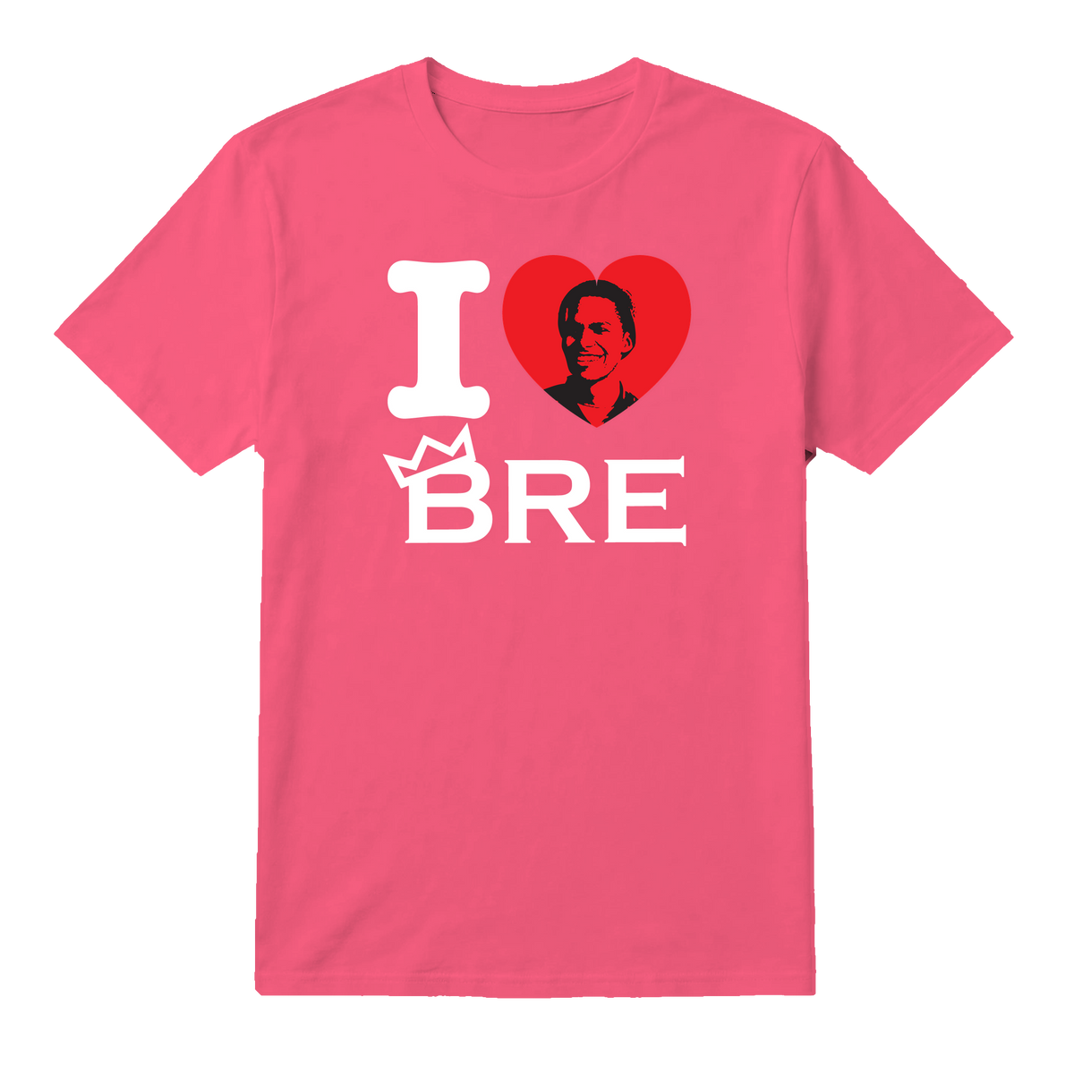 I Heart BRE Tee - Hot Pink