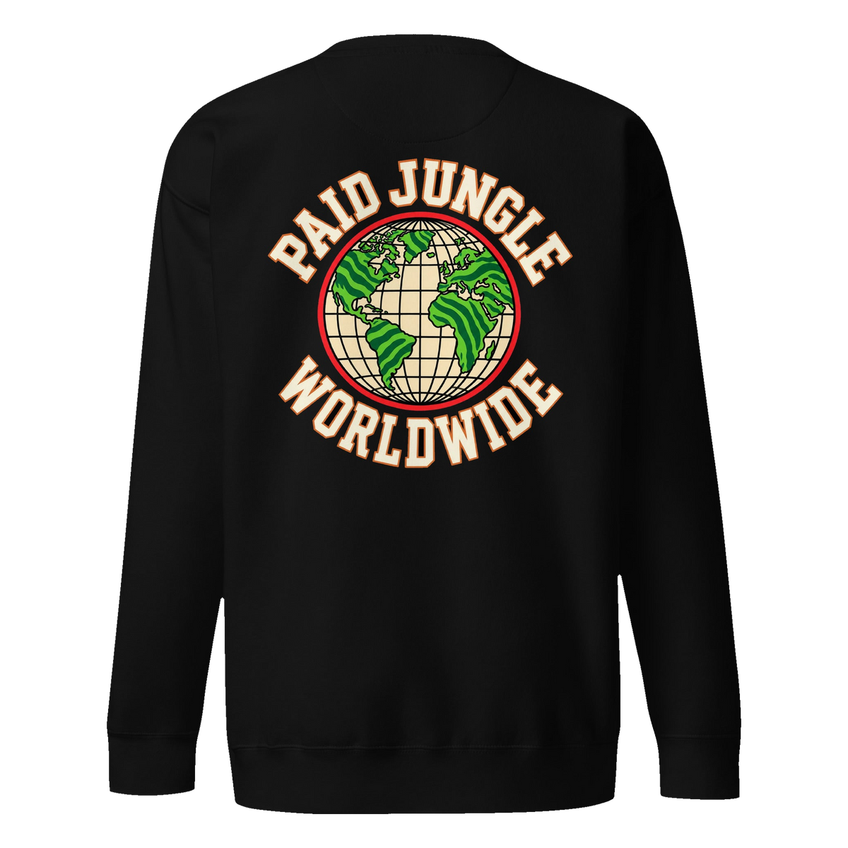 Paid Jungle WORLDWIDE Globe Crewneck - back