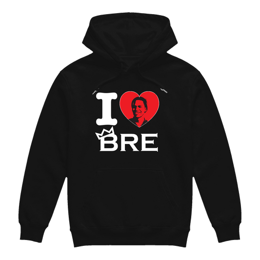 I Heart BRE Hoodie - Black, clean square product image