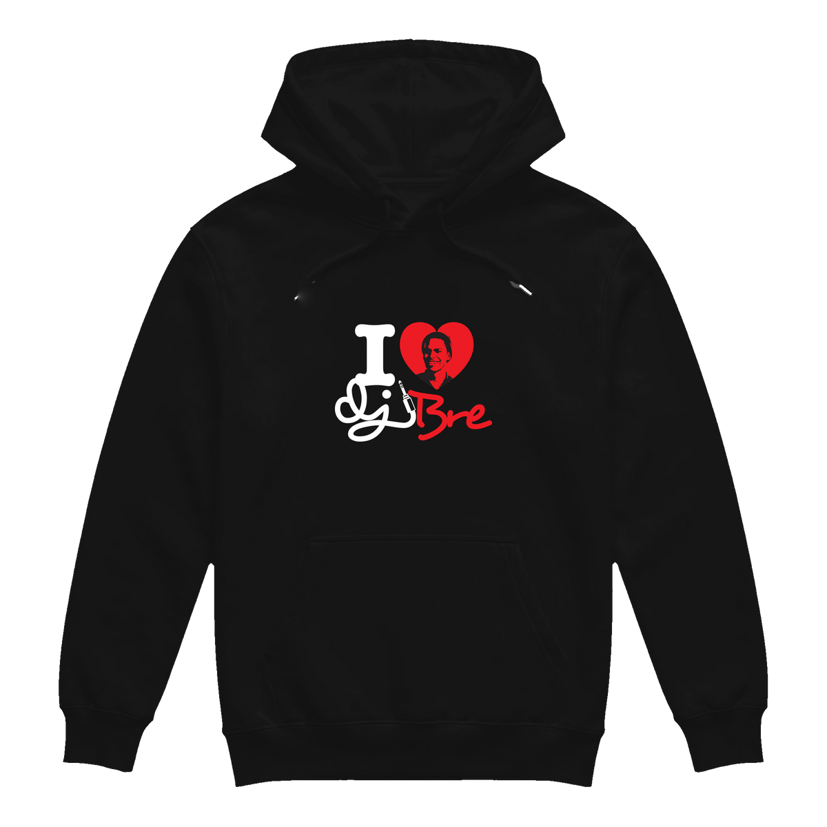 I Heart DJ BRE Hoodie — OG Version 2010 Black