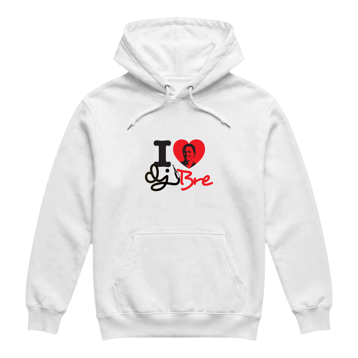 I Heart DJ BRE Hoodie — OG Version 2010 White