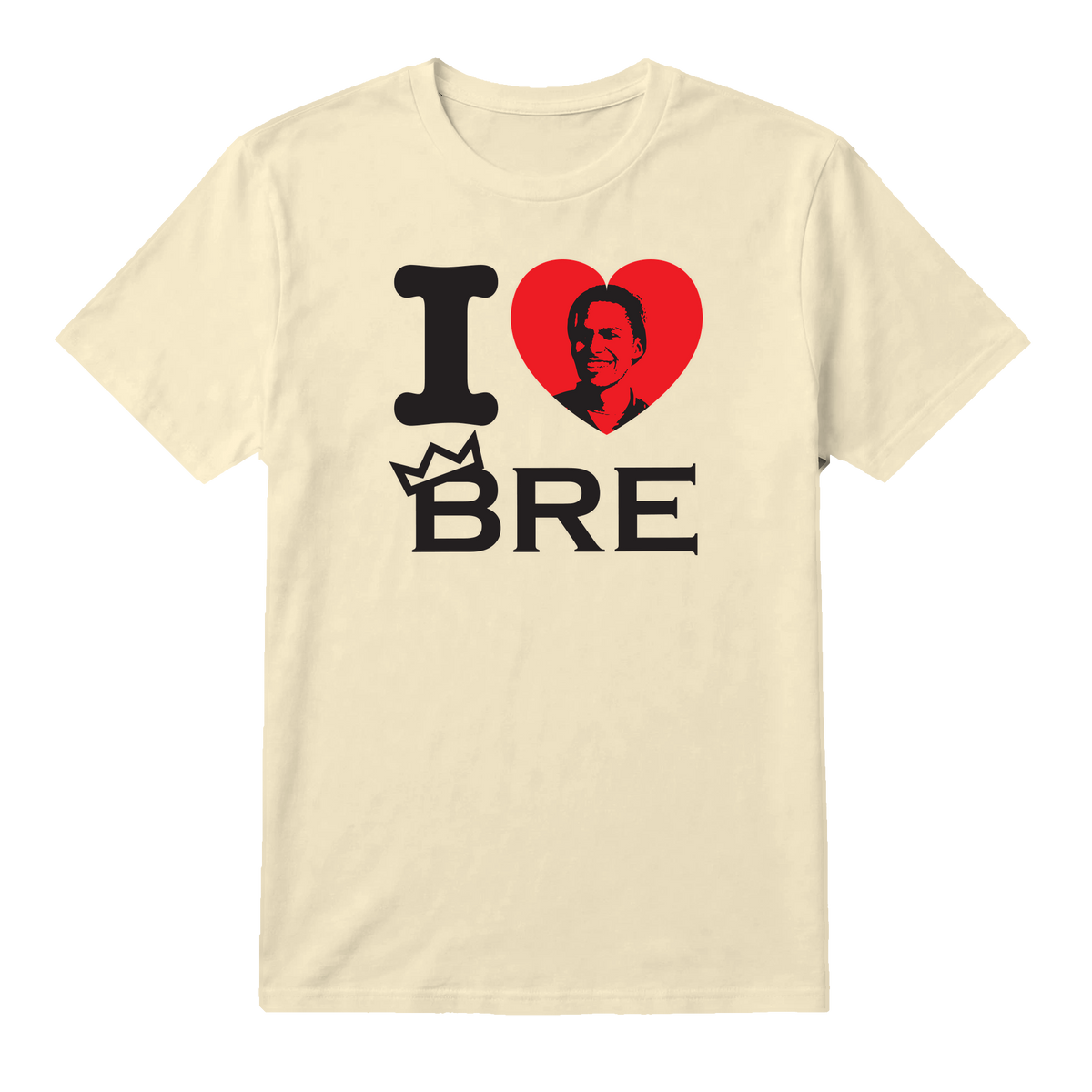 I Heart BRE Tee - Natural