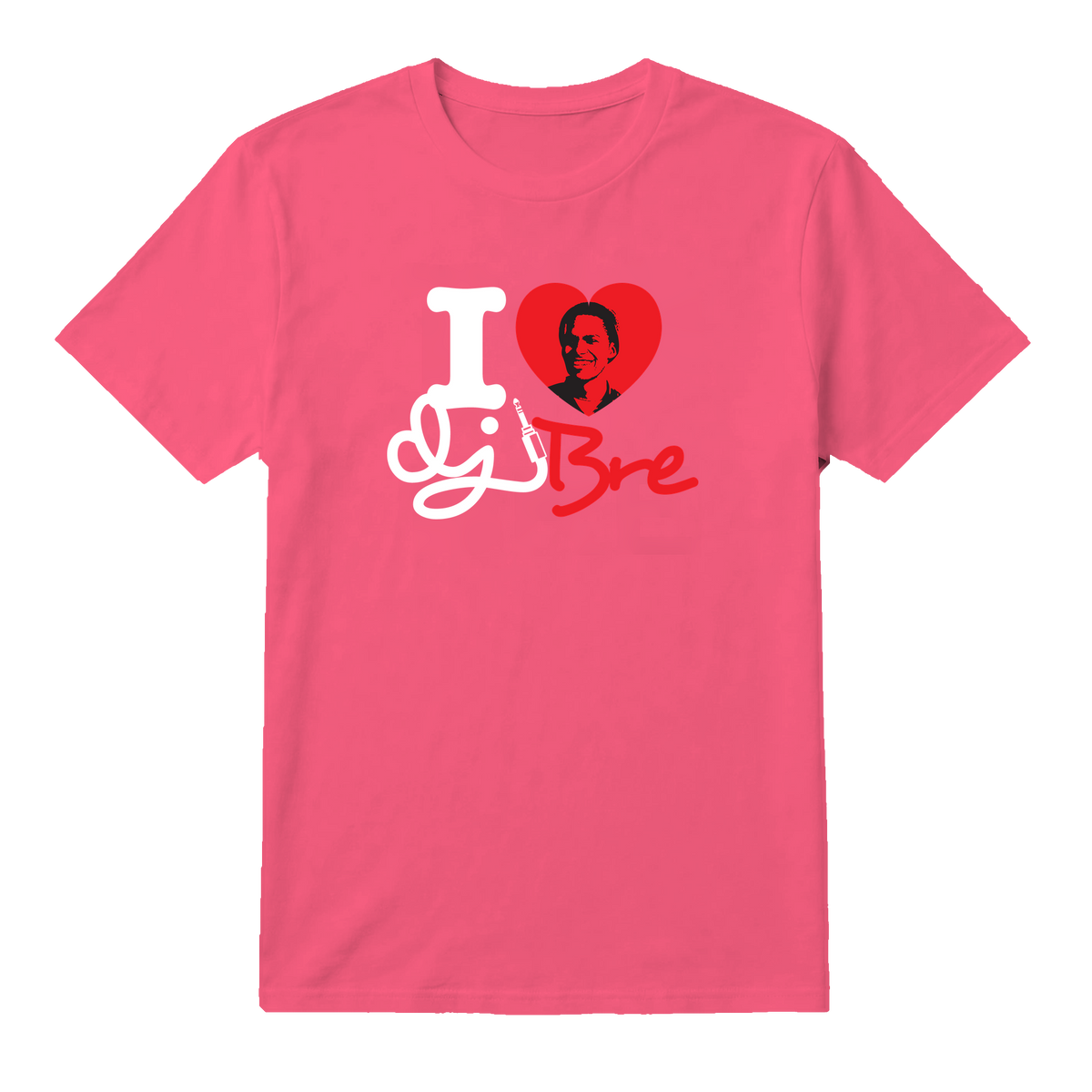 I Heart DJ BRE Tee — OG Version 2010 Charity Pink