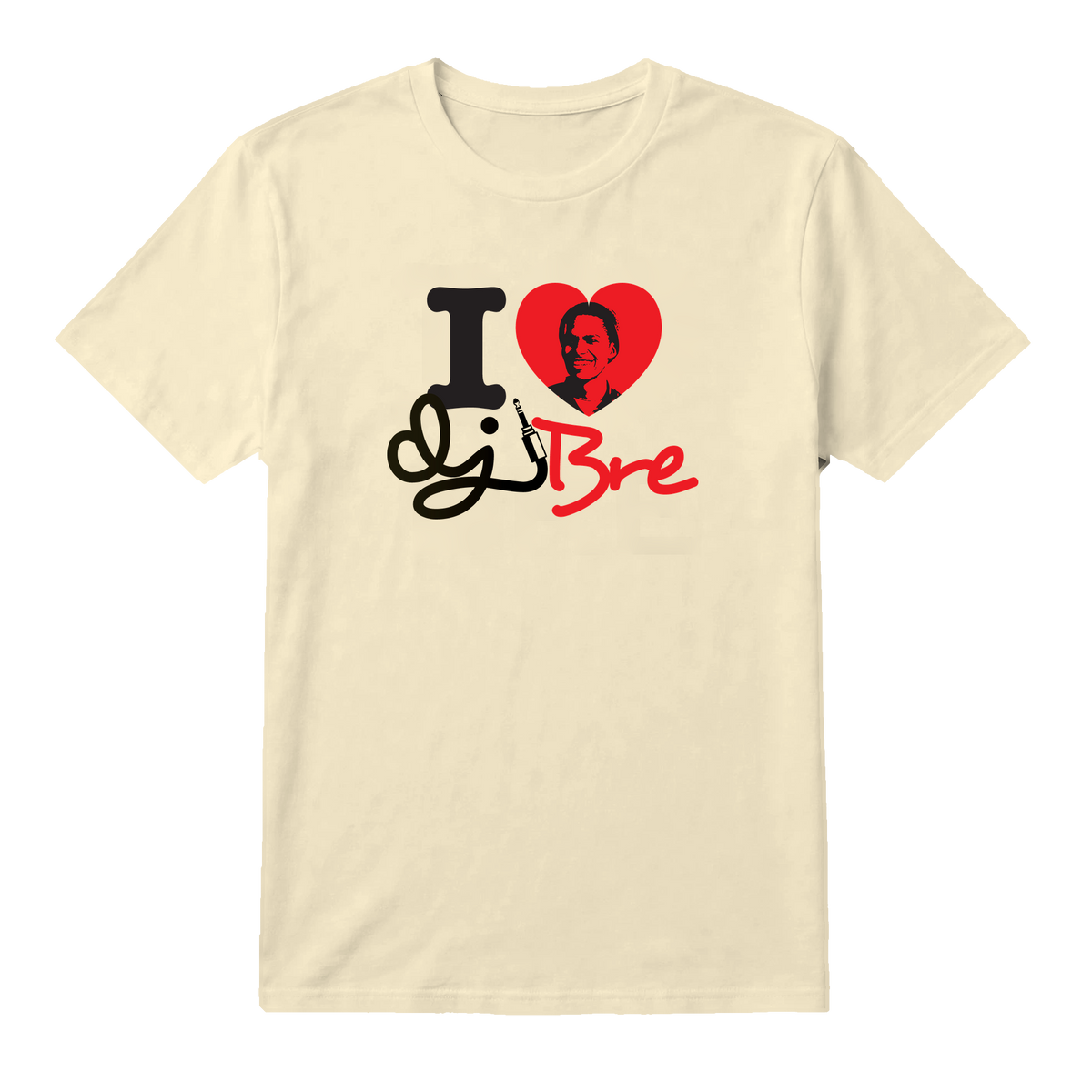 I Heart DJ BRE Tee — OG Version 2010 Natural